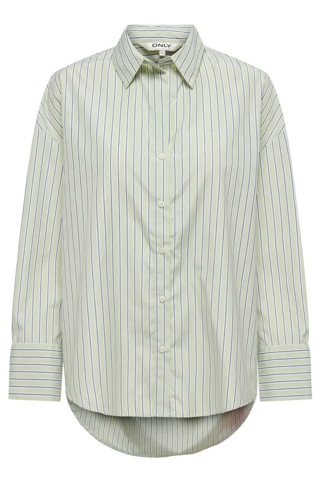 Only - Onloregon Alva Ls Reg Shirt - 4943021 Celadon Green Douglas Fir Skjorter 