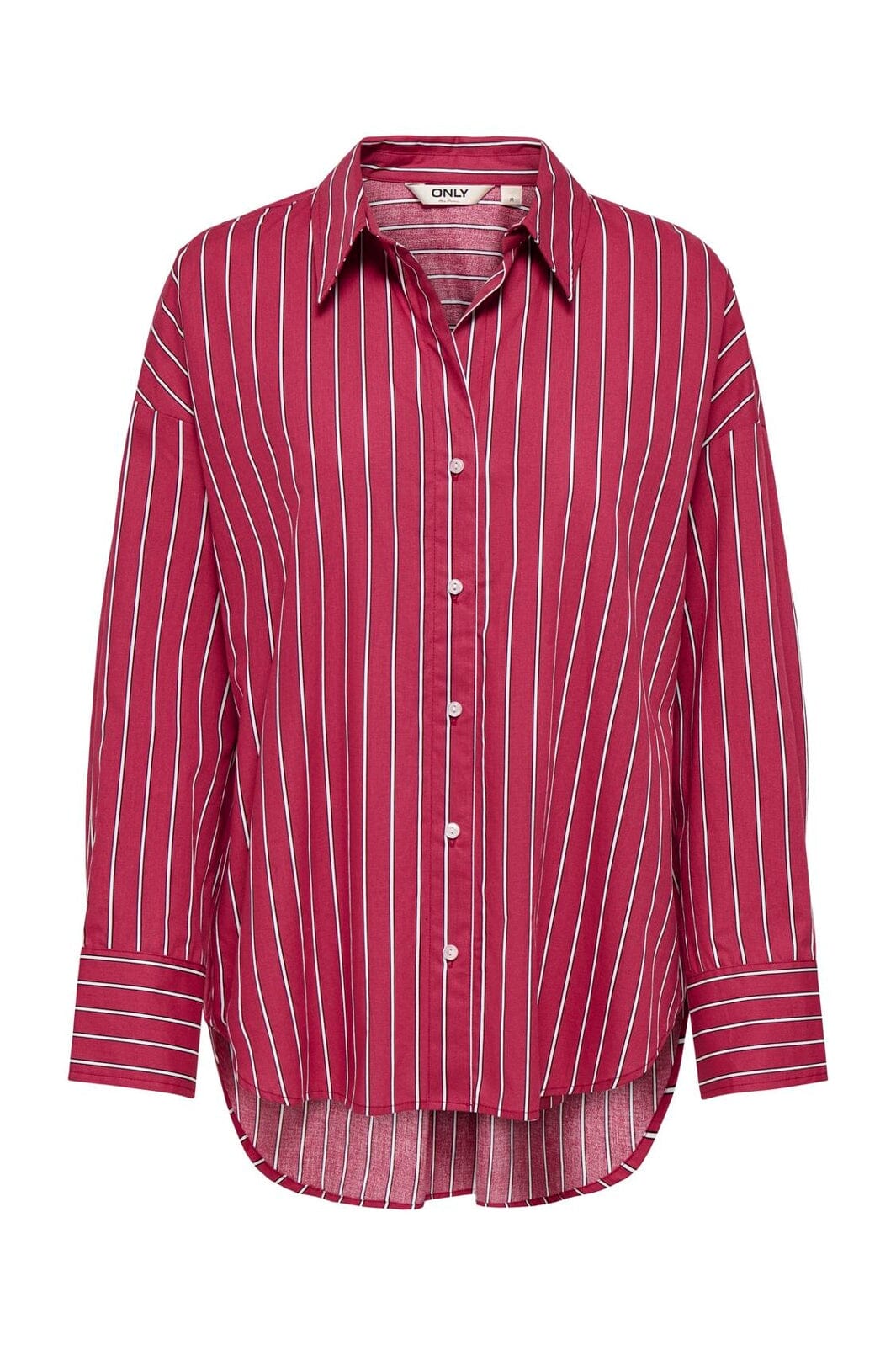 Only - Onloregon Nano Ls Shirt - 5116351 Deep Claret White