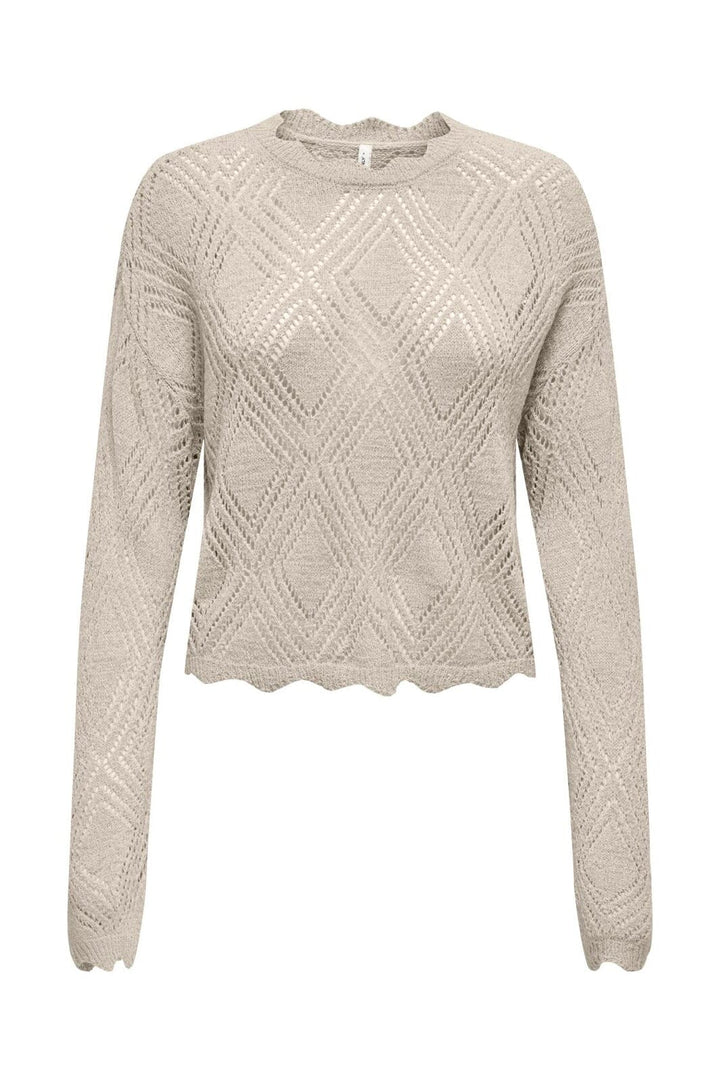 Only - Onlpamela Ls Struct Pullover Cc Knt - 4981949 Birch