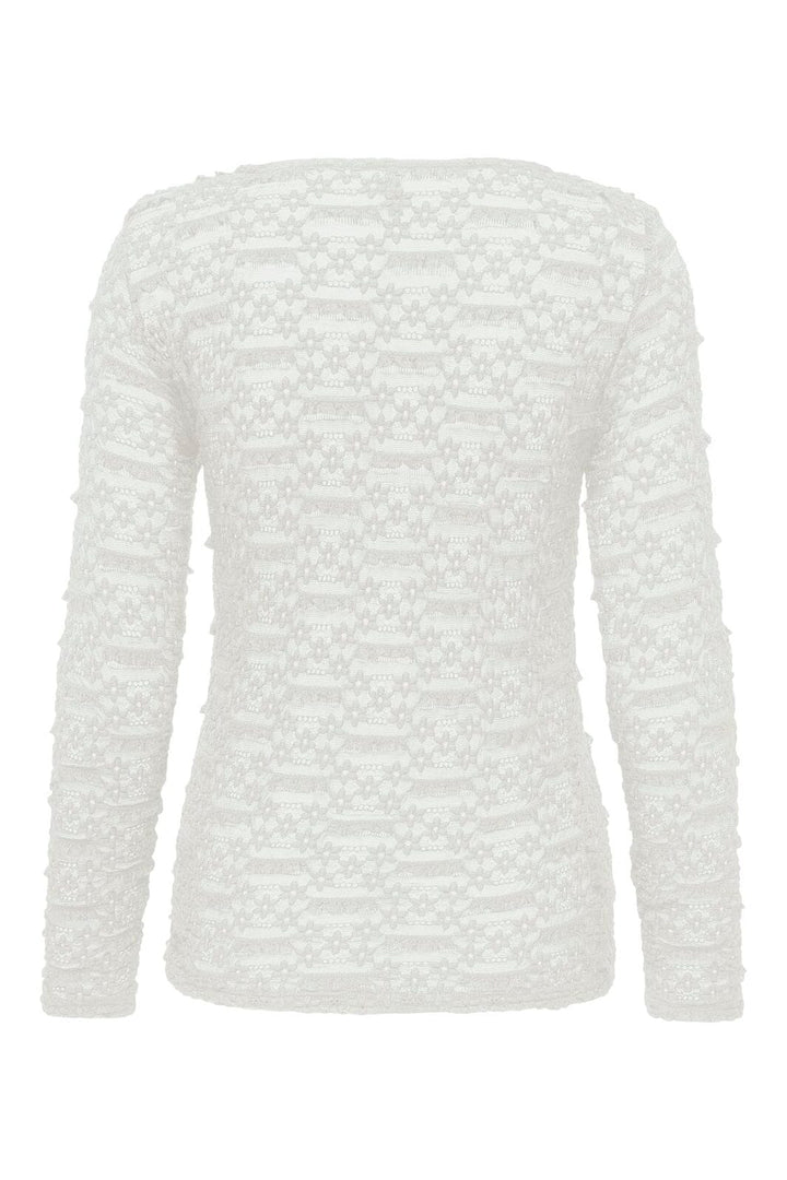 Only - Onlpita L/S Lace Top - 5212131 Cloud Dancer