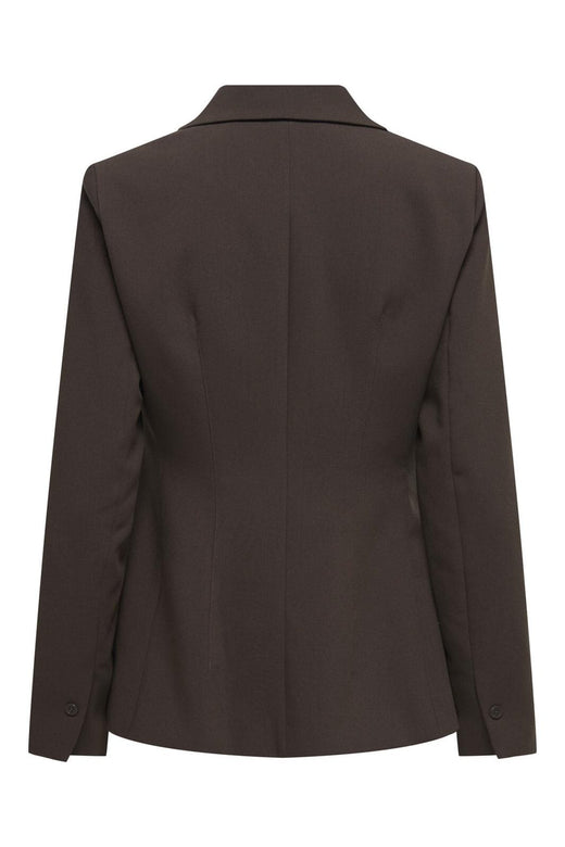 Only - Onlraven Life L/S Fitted Blazer Tlr Ox - 4980282 Coffee Bean