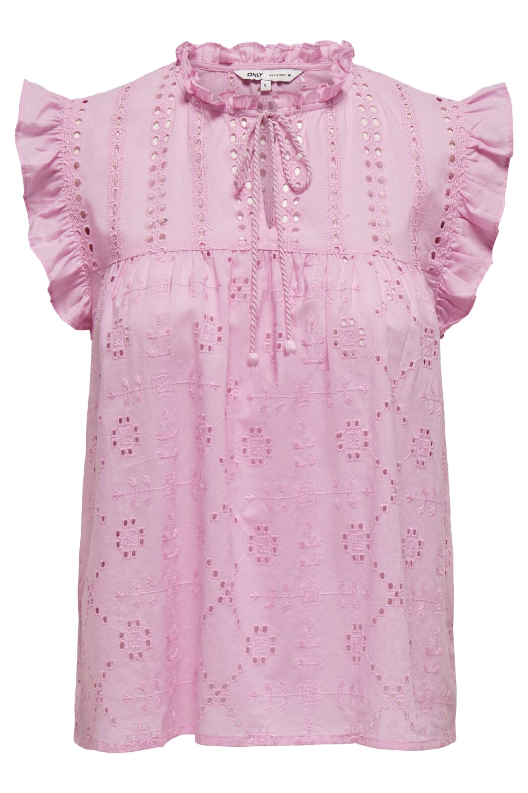 Only - Onlreva Life S/L Emb Top 15218460 - 4494629 - Bonbon