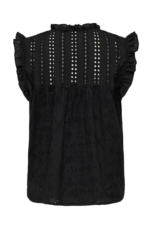 Only - Onlreva Life S/L Emb Top 15218460 - 4757205 - Black
