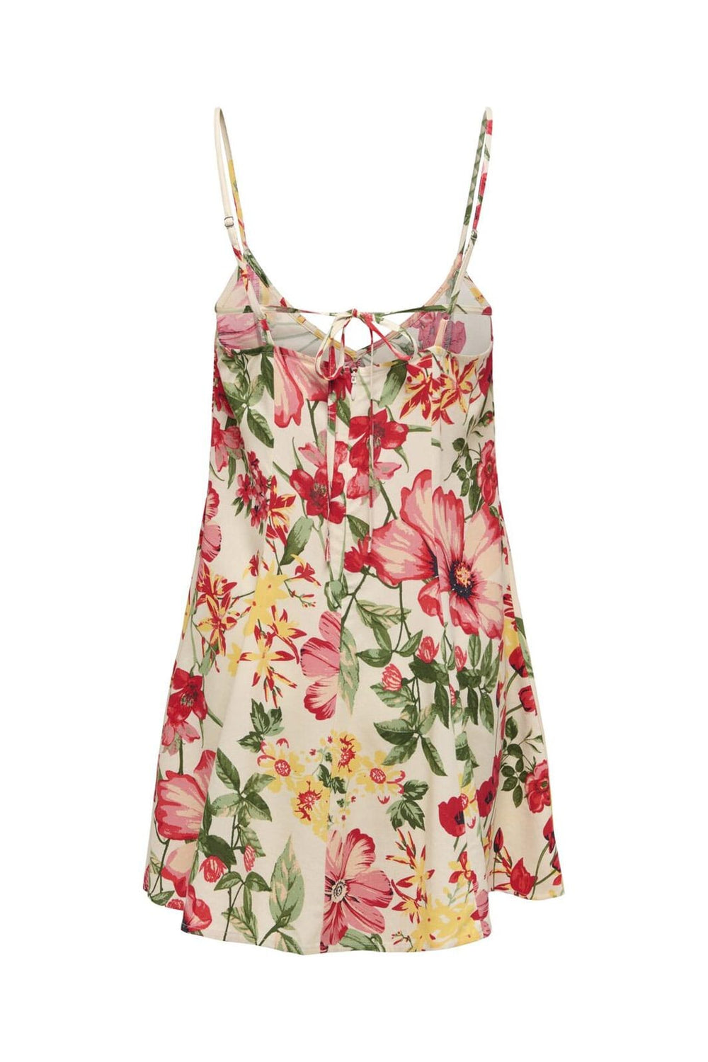 Only - Onlrilla Short Strap Dress Ox - 4974641 Cloud Dancer Garden Flower