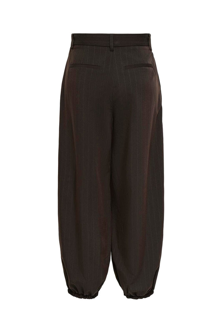 Only - Onlrumba-Alden Pinst Balloon Pant Tlr - 5117323 Mole Pumice Stone Pinstripes