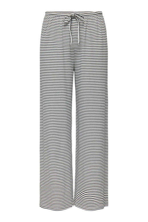 Only - Onlsaga Loose Pant - 4887145 Cloud Dancer Black Bukser 