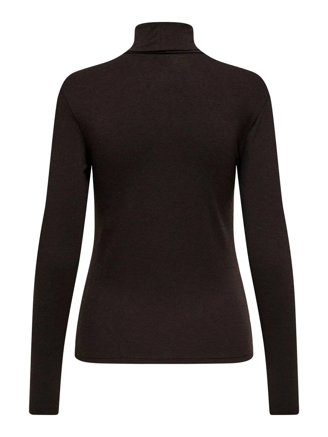 Only - Onlsia L/S Roll Neck Top Box - 4928790 Cabernet Melange Toppe 