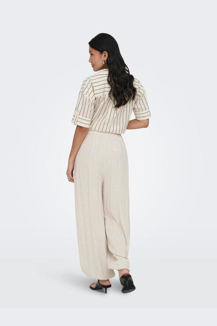 Only - Onlsiesta Linen Bl Baggy Barrel - 5004995 Moonbeam