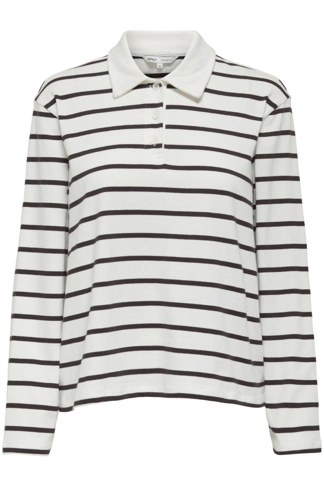 Only - Onlsira L/S Polo - 4842703 Chocolate Torte Cd Stripes Bluser 