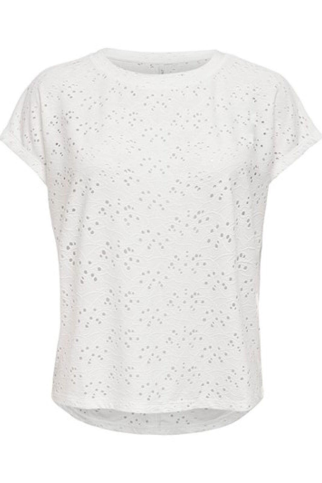 Only - Onlsmilla S/S Top - 3623088 Cloud Dancer T-shirts 