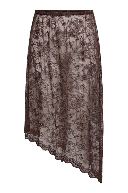 Only - Onlsoba Lace Skirt - 5090277 Coffee Bean Nederdele 