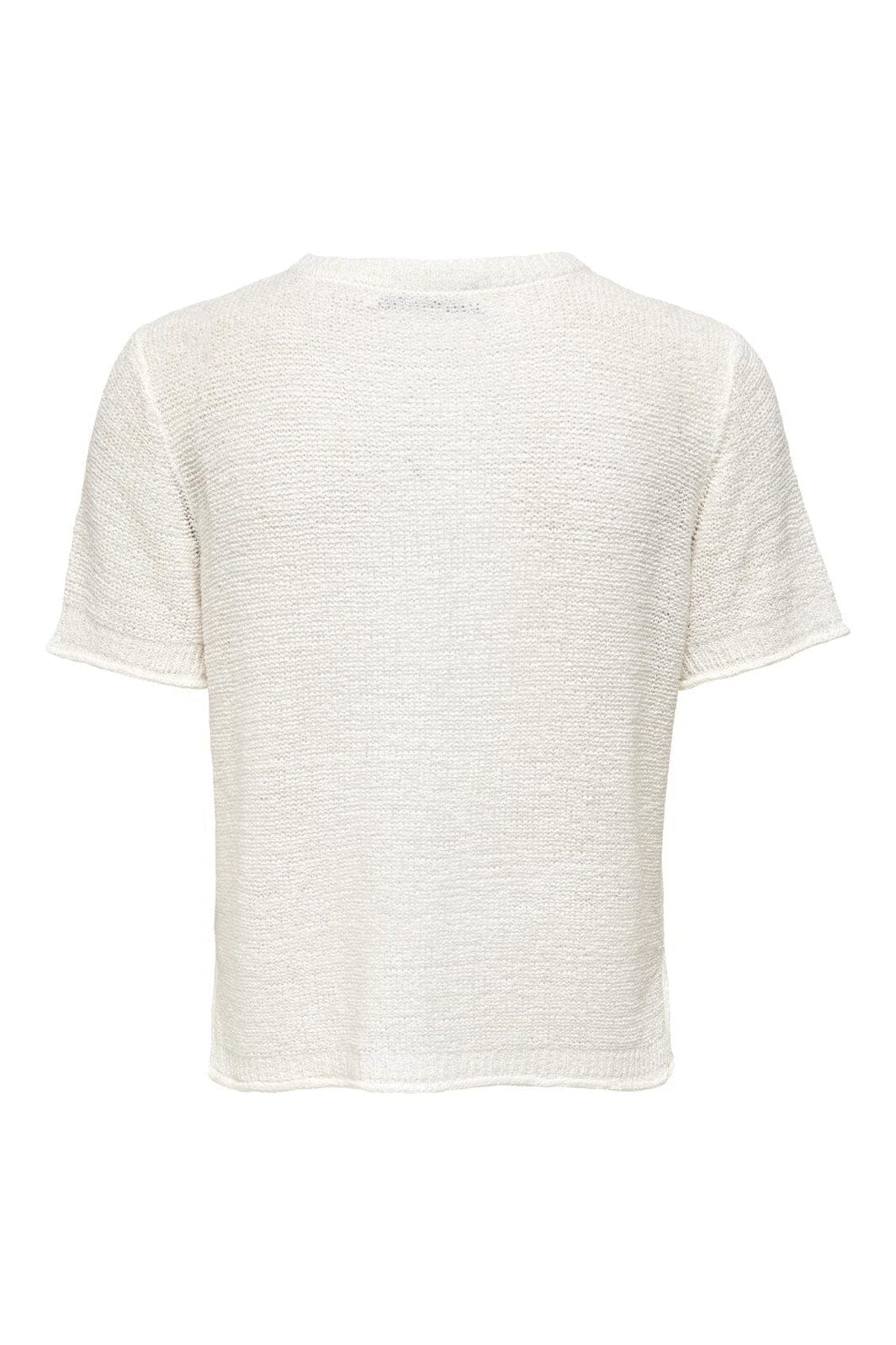 Only - Onlsunny S/S Pullover Knt - 3851941 Cloud Dancer