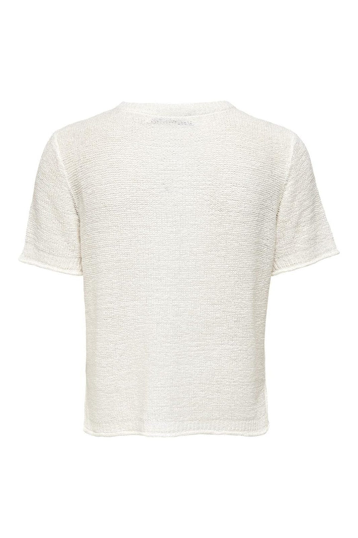 Only - Onlsunny S/S Pullover Knt - 3851941 Cloud Dancer