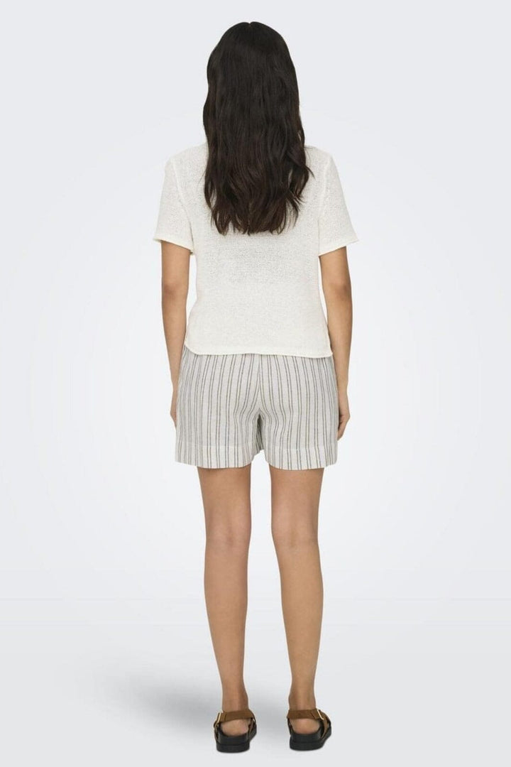 Only - Onlsunny S/S Pullover Knt - 3851941 Cloud Dancer