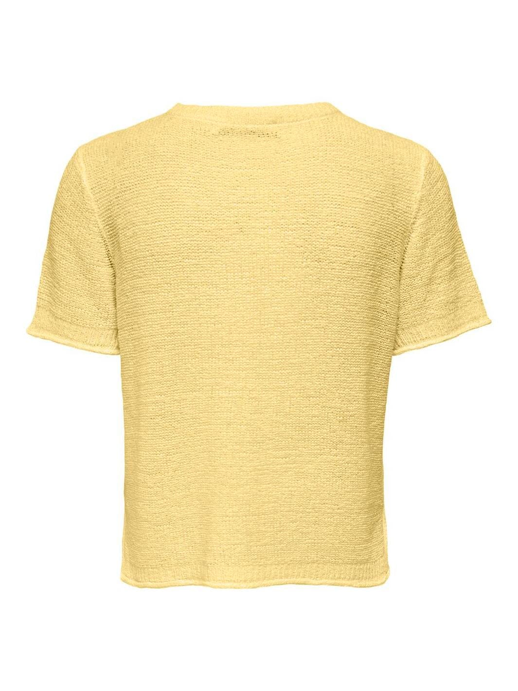Only - Onlsunny S/S Pullover Knt - 4944877 Lemon Meringue
