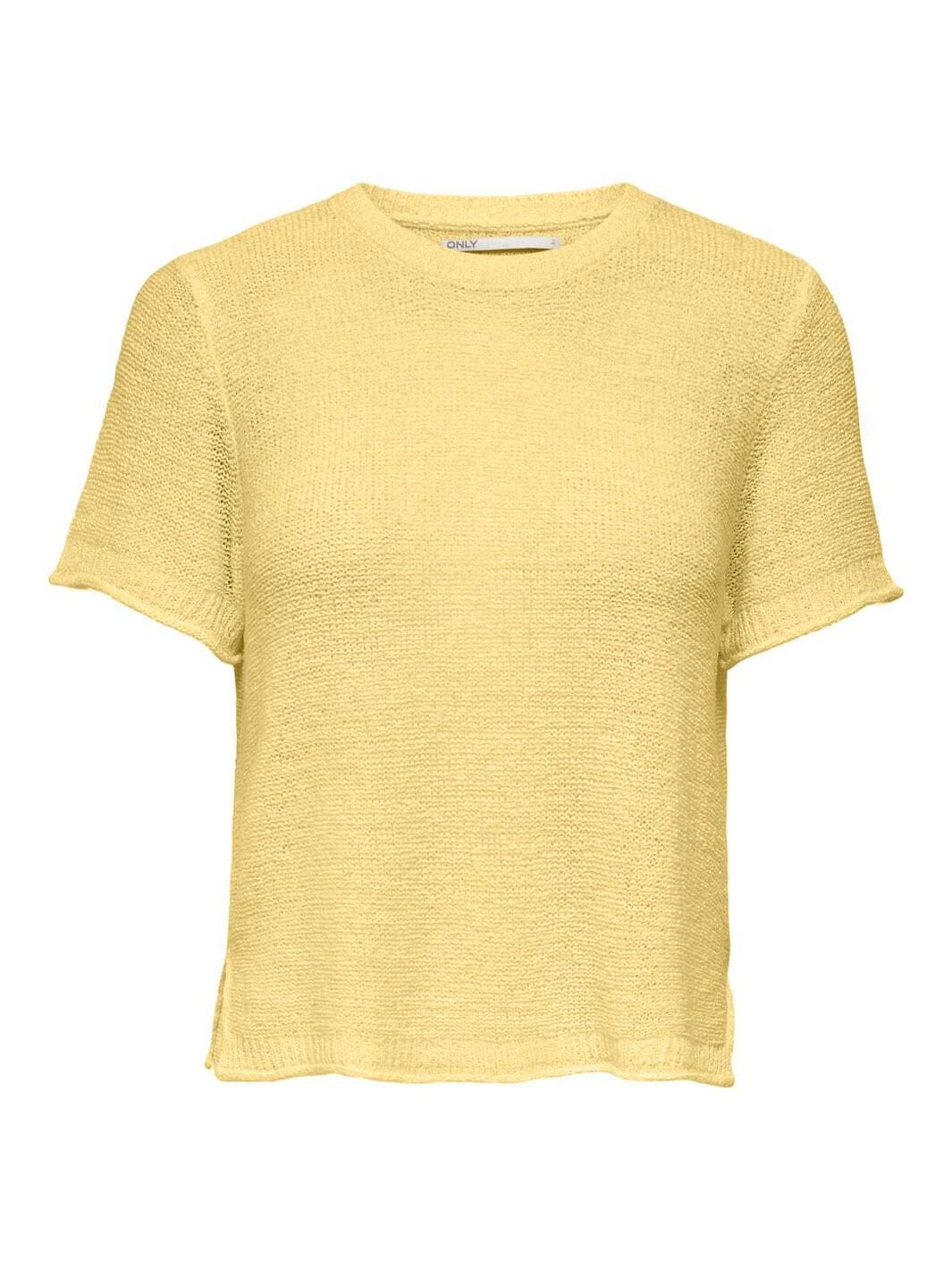 Only - Onlsunny S/S Pullover Knt - 4944877 Lemon Meringue