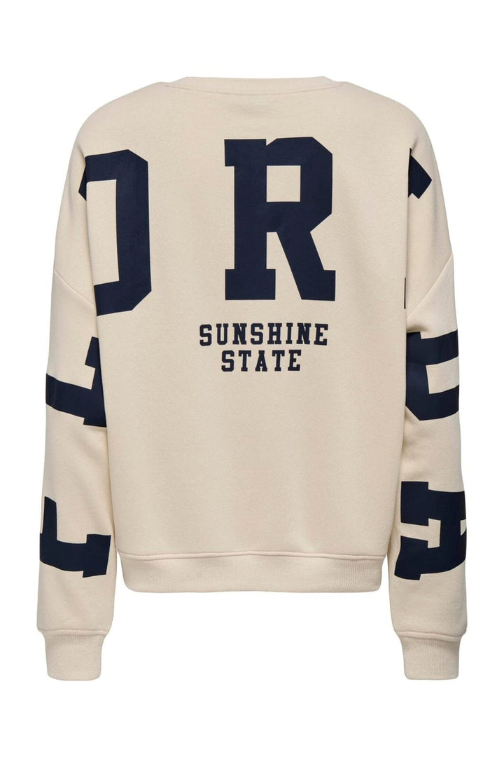 Only - Onlsweat L/S Back/Sleeve Print Swt - 4845923 Birch Night Sky Florida Print