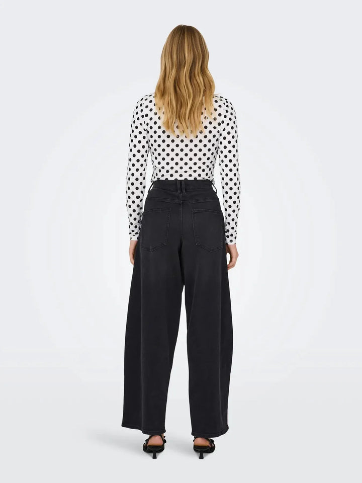 Only - Onltamy Barrel Epp - 4968778 Washed Black Jeans 