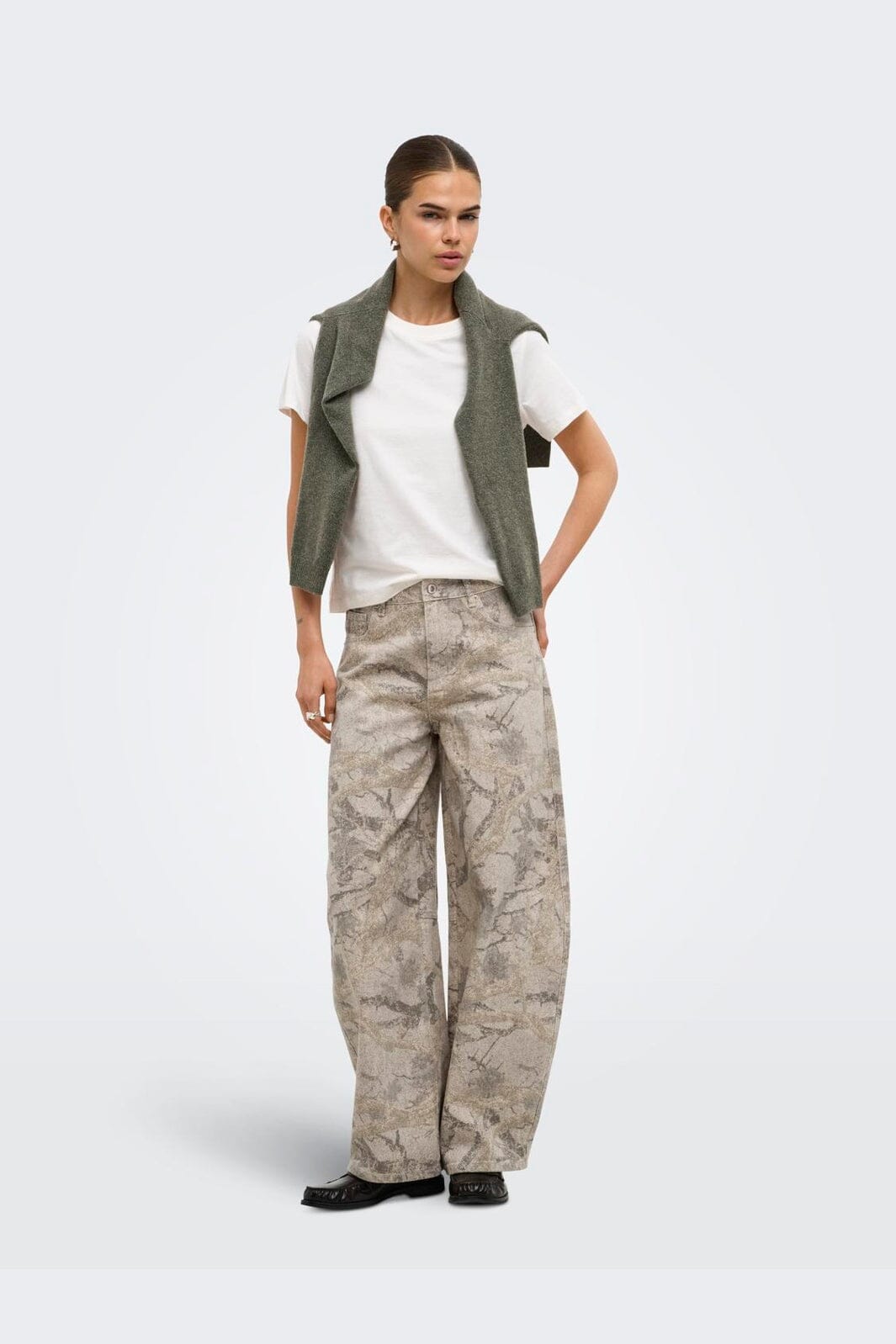 Only - Onltaylor-Banu Barrel Pant - 5162574 Oatmeal Camo