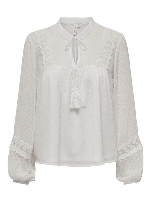 Only - Onltessa Eliza Ls Top - 4314185 Cloud Dancer