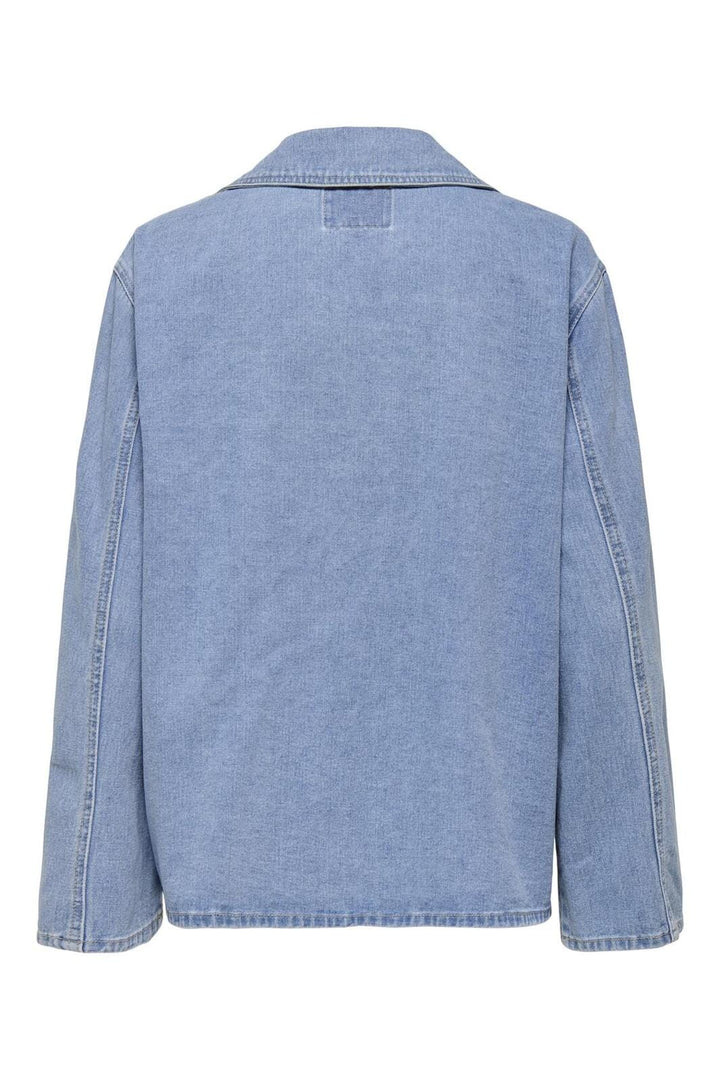 Only - Onlthilda Ls Tie Jkt Gua - 4774515 Light Blue Denim