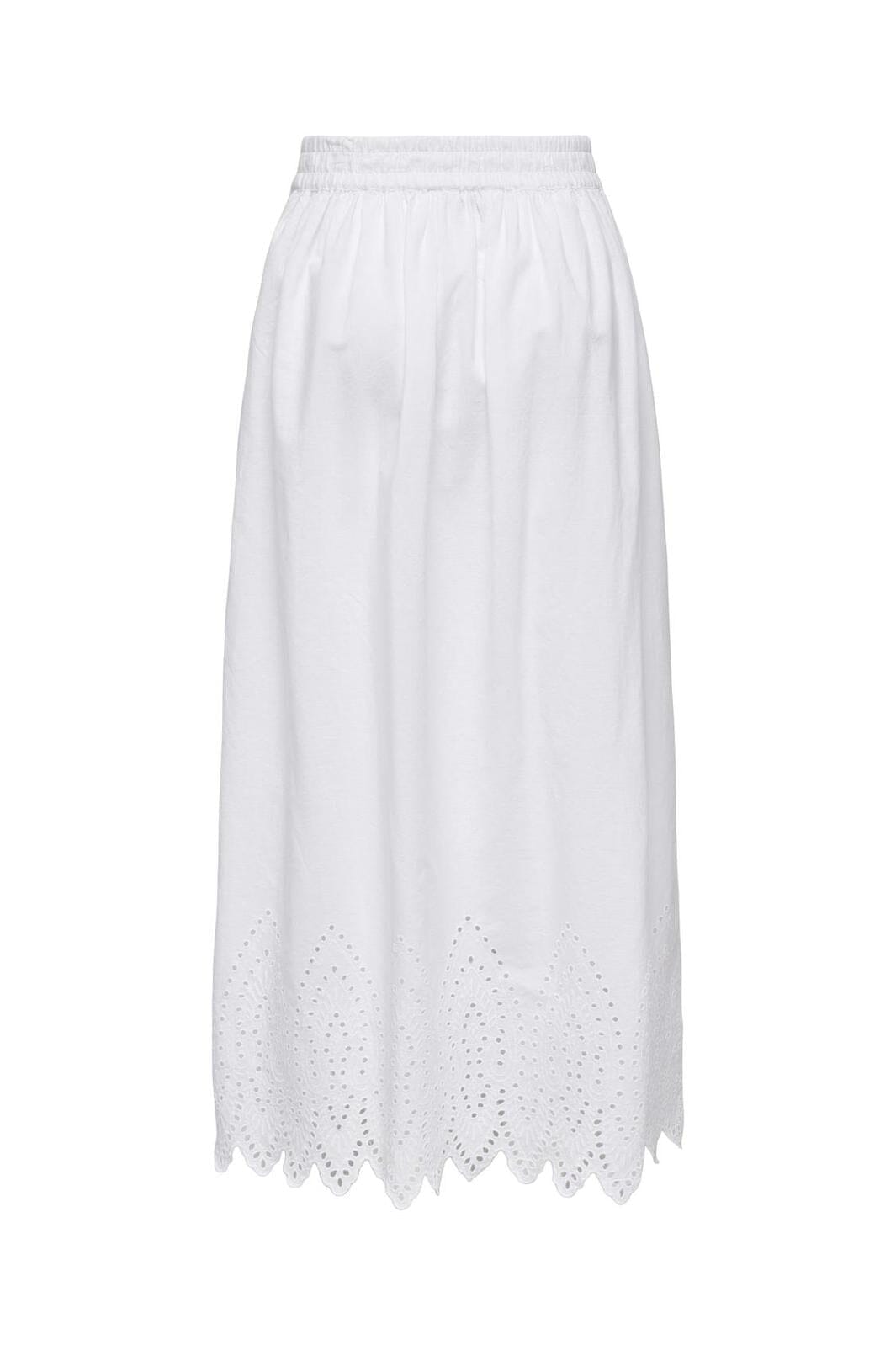 Only - Onltulum Emb Maxi Skirt - 4695534 Bright White Bright White Emb
