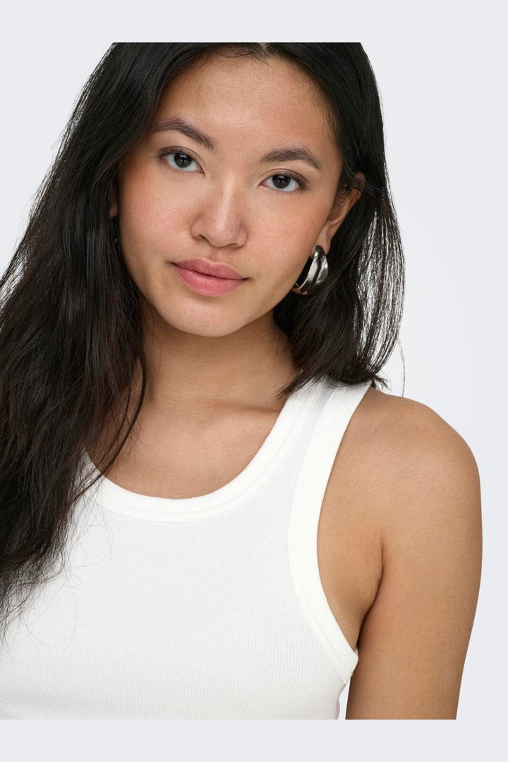 Only - Onlval 2-Way Tank Top - 5043199 Cloud Dancer