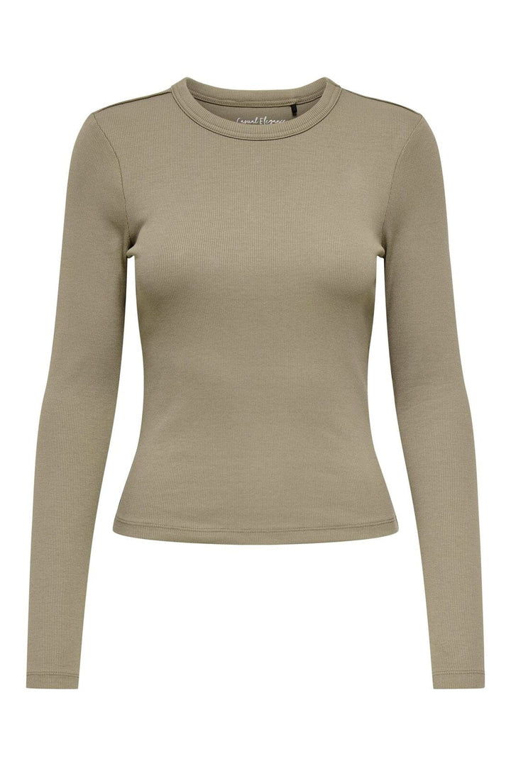 Only - Onlval L/S O-Neck Top - 4983075 Walnut