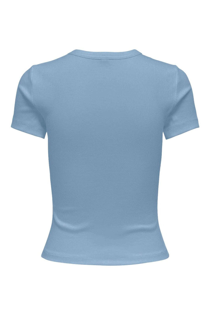 Only - Onlval S/S O-Neck Top - 4989061 Soft Chambray