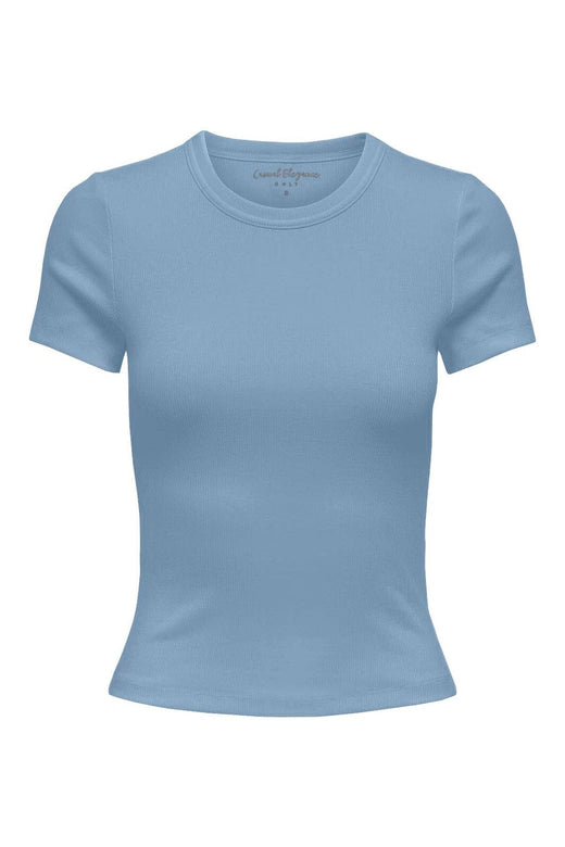 Only - Onlval S/S O-Neck Top - 4989061 Soft Chambray