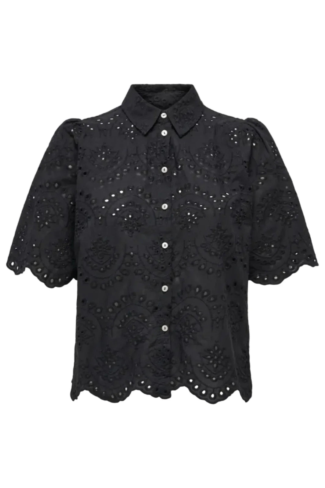Only - Onlvalais S/S Shirt - 4840874 Black Skjorter 