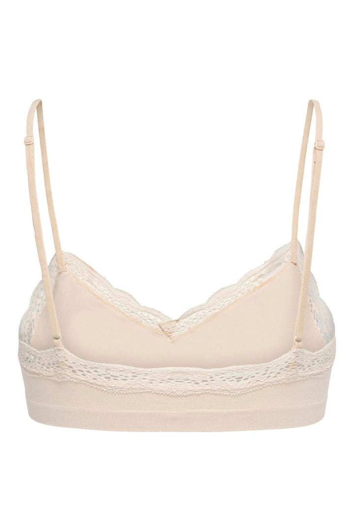 Only - Onlvicky Lace Scoop Neck Bralette Acc - 4928271 Peach Taffy