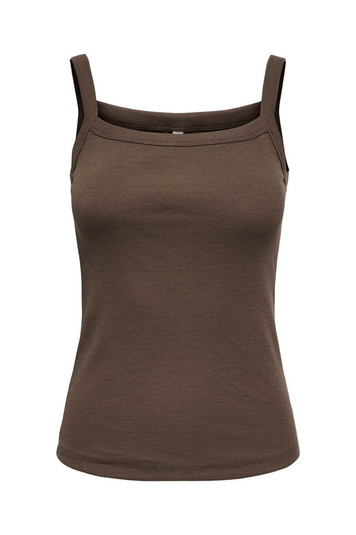Only - Onlvira S/L Rib Top - 5069204 Chocolate Martini