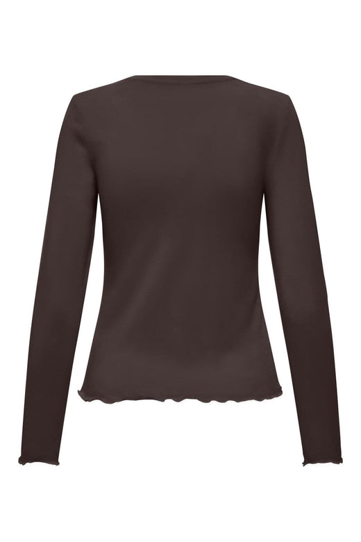 Only - Onlvirro O Neck L/S Top Box - 4959855 Seal Brown