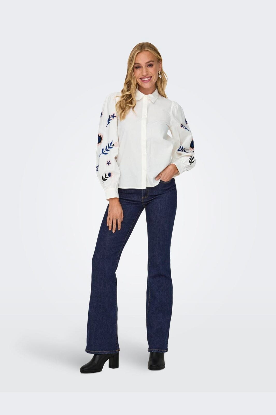 Only - Onlwauw Flared Rinse Gua030 - 3626892 Dark Blue Denim