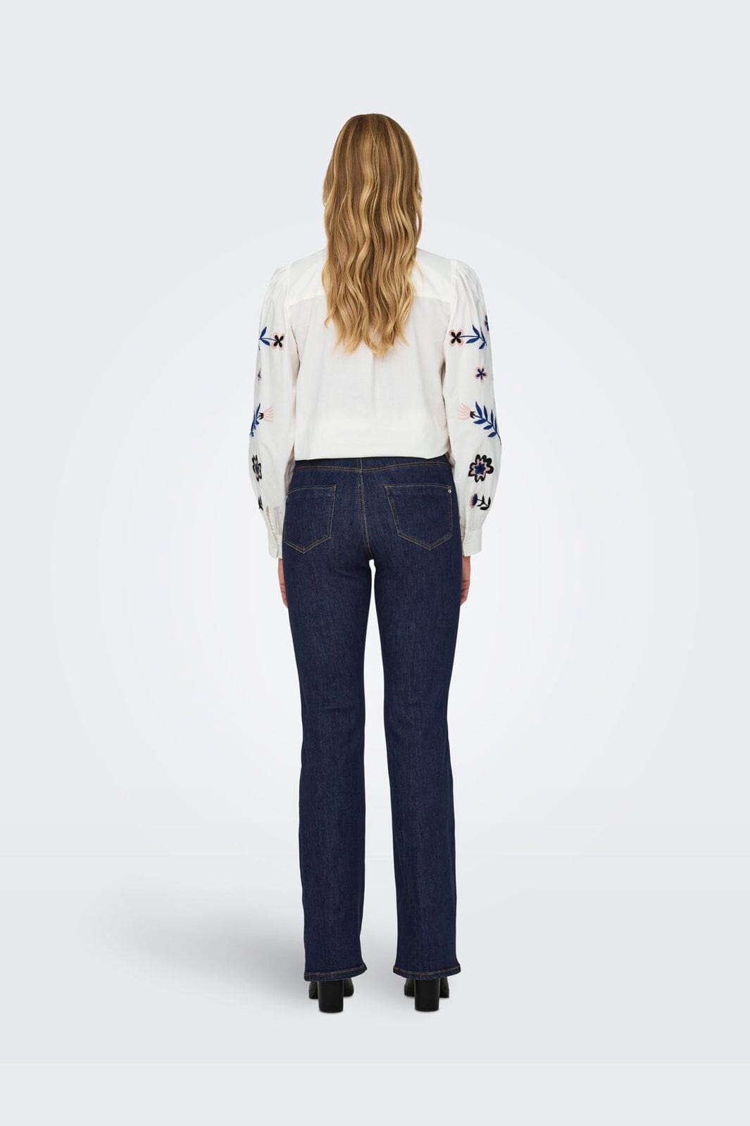 Only - Onlwauw Flared Rinse Gua030 - 3626892 Dark Blue Denim