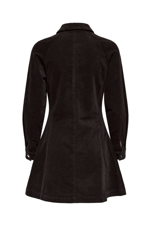 Only - Onlzeva L/S Short Cord Dress Cc - 5101106 Chocolate Torte