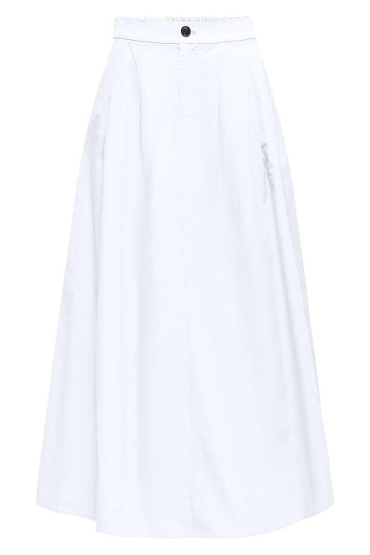 Only - Onlzora Long Pleat Skirt - 4795114 Bright White Nederdele 