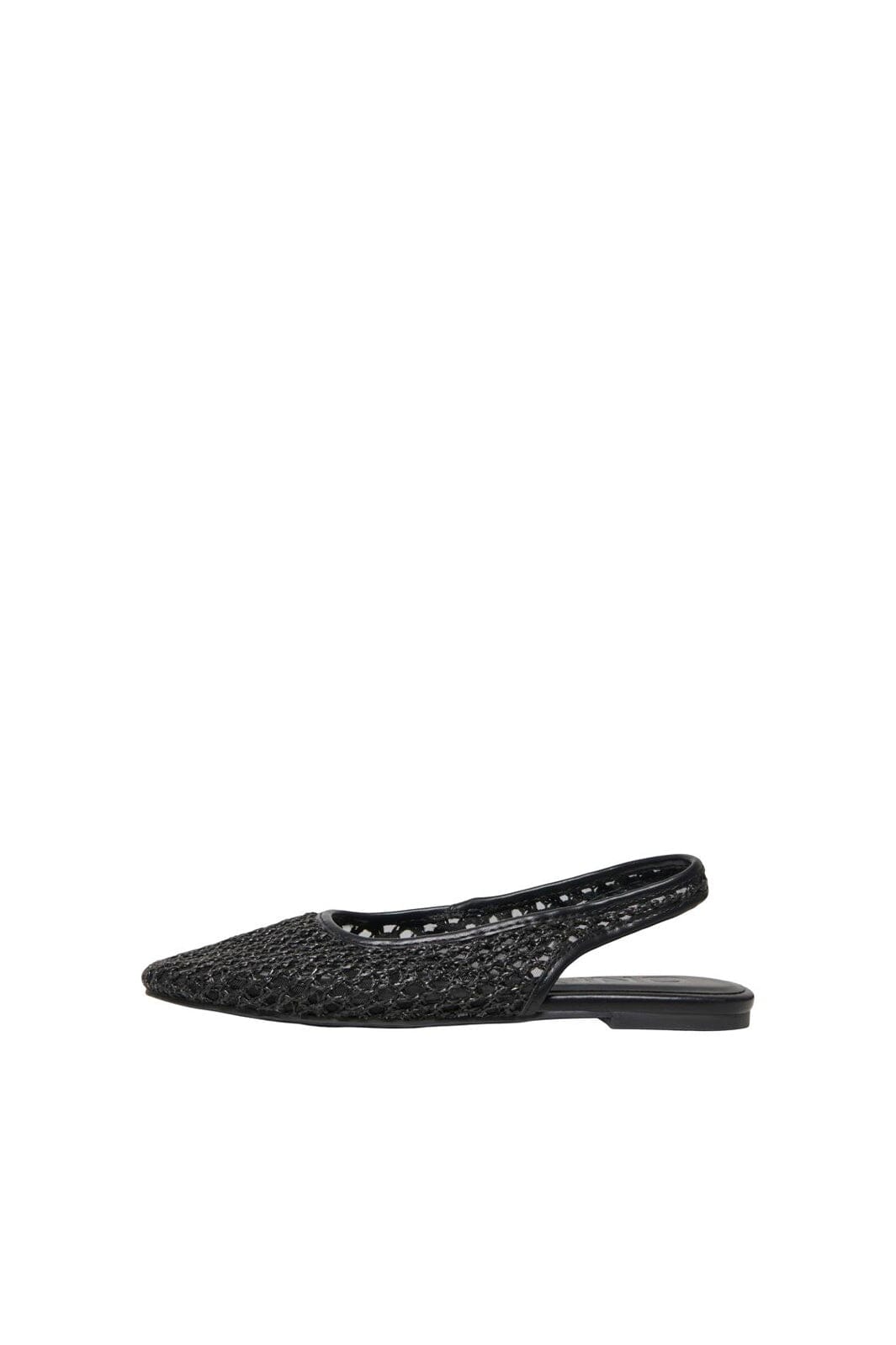 Only Shoes - Onlakira-7 Woven Slingback Ballerina - 4958761 Black