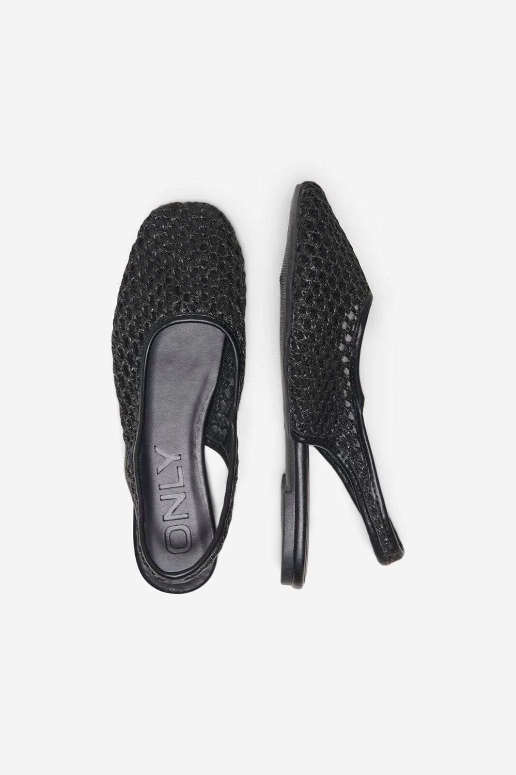 Only Shoes - Onlakira-7 Woven Slingback Ballerina - 4958761 Black