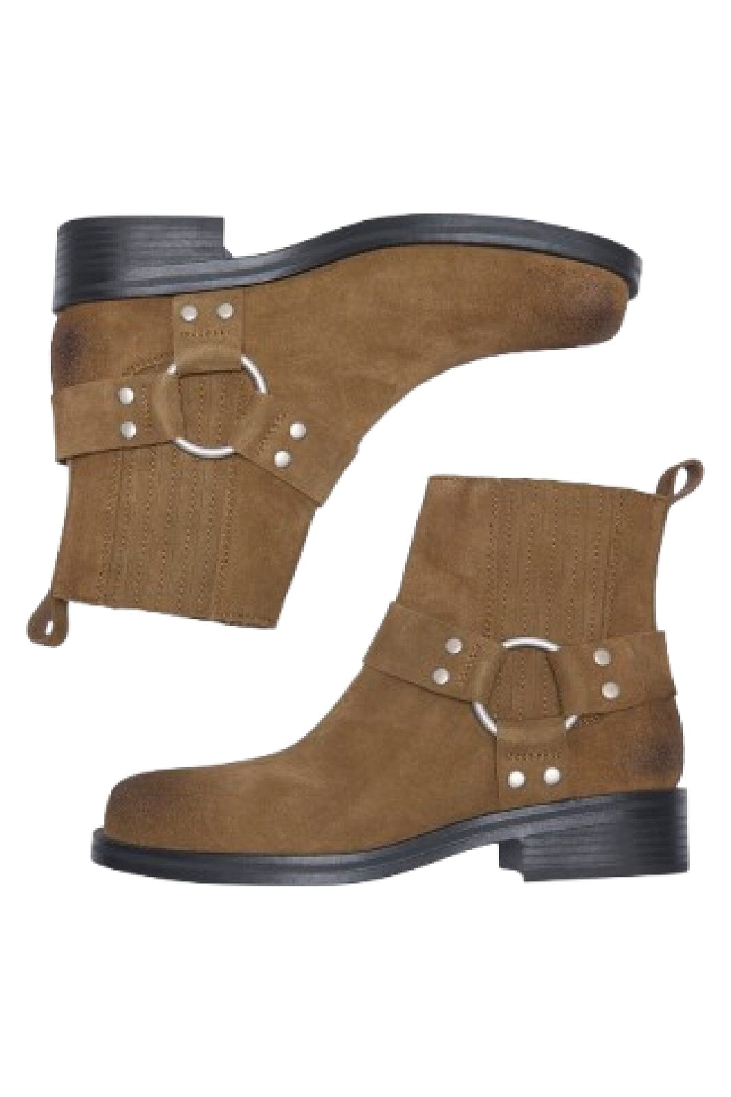 Only Shoes - Onlbax-3 Suede Leather Boot - 4842655 Cognac