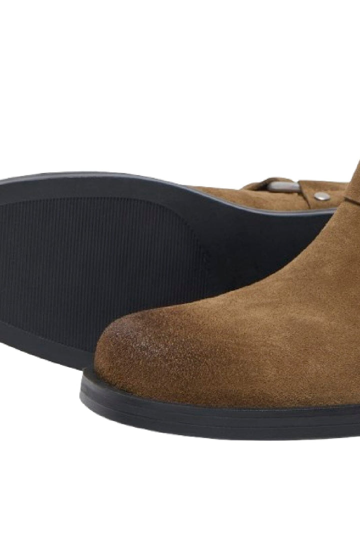 Only Shoes - Onlbax-3 Suede Leather Boot - 4842655 Cognac