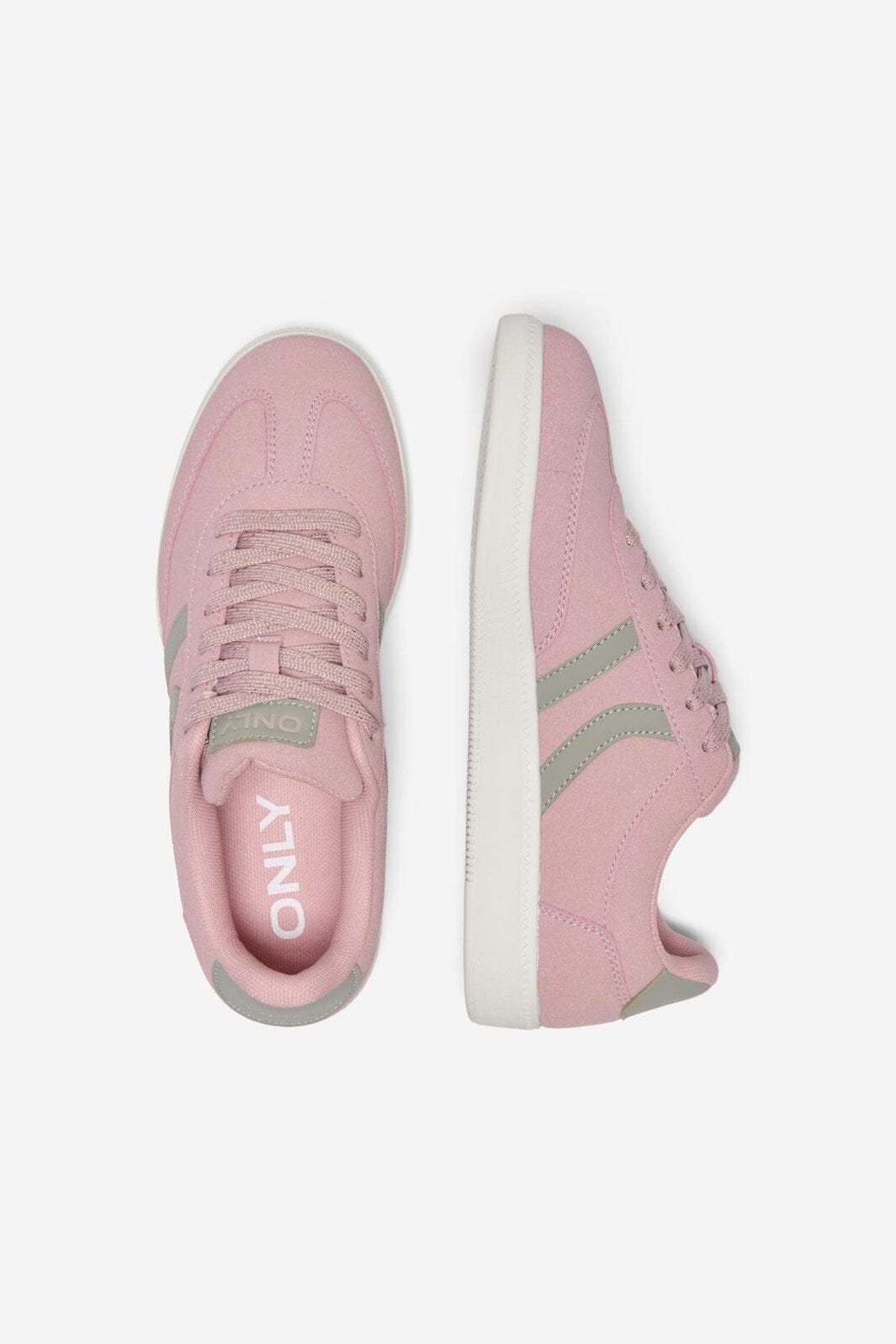 Only Shoes - Onllydie Pu Sneaker - 4985078 Misty Rose W Silver Sage & White Outsole