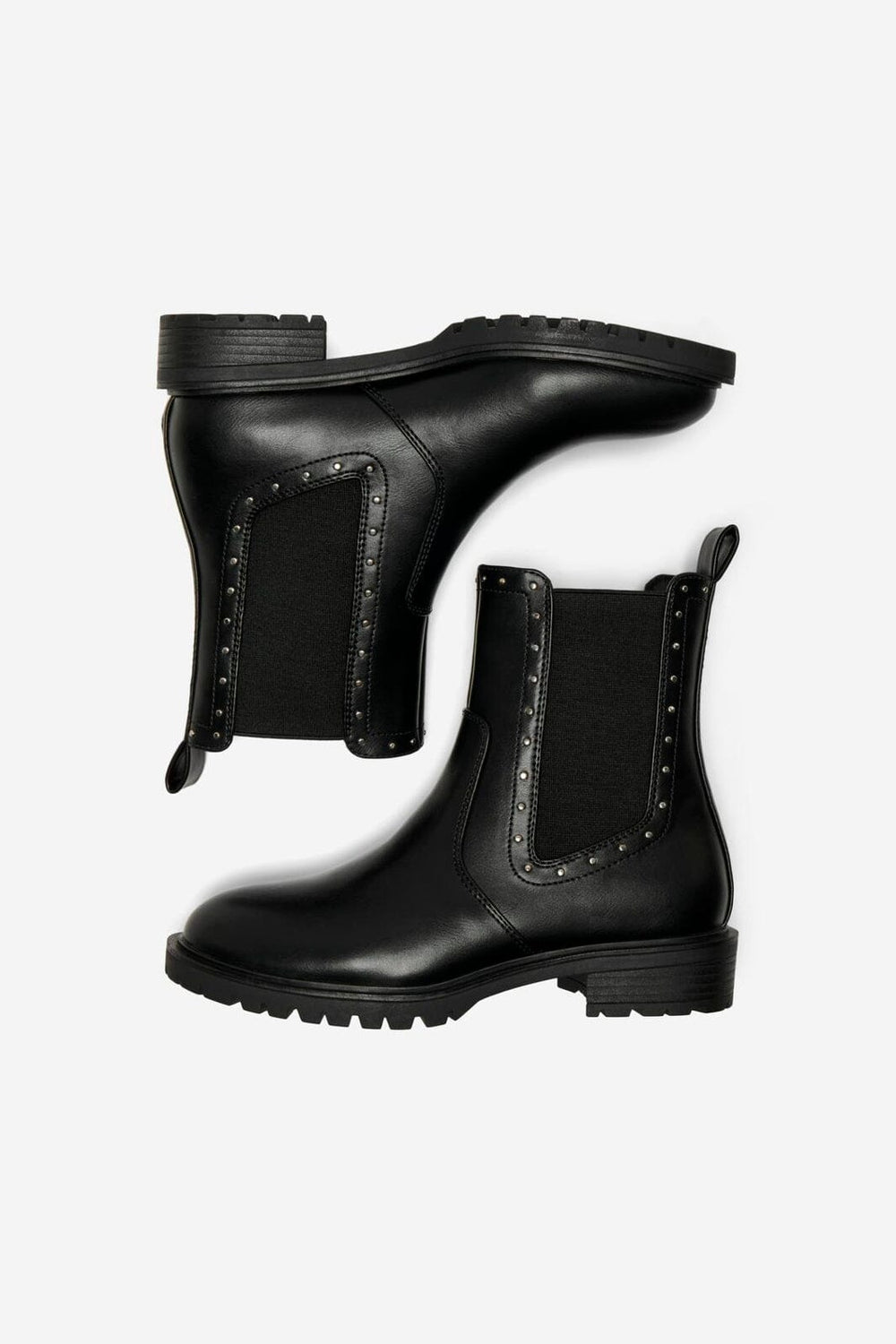 Only Shoes - Onltina-13 Studded Chelsea Boot - 4565590 Black