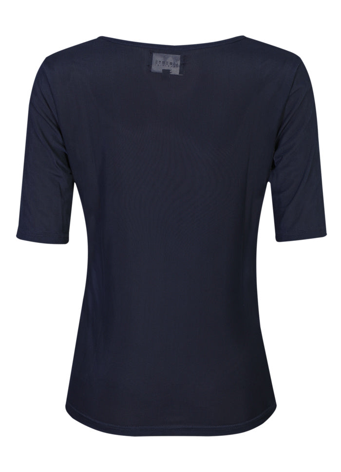 Liberte - Mesh Ss Tshirt 22064 - Navy