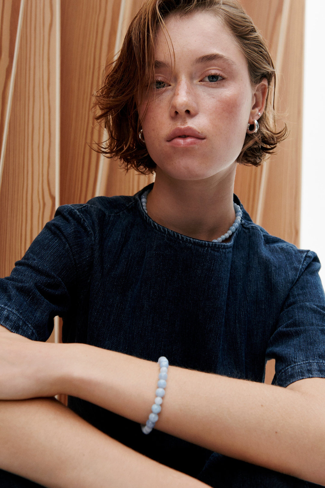 Pernille Corydon - Blue Sky Bracelet b-321-s - Silver Armbånd 