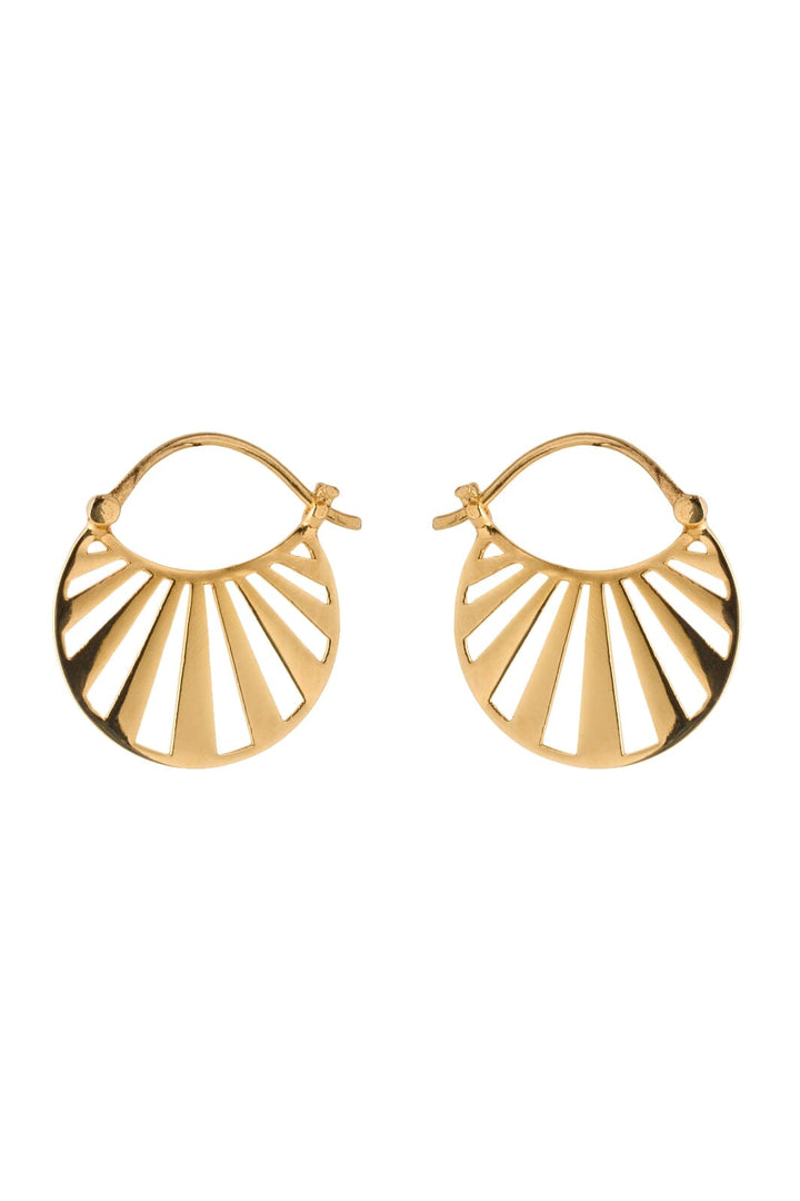 Pernille Corydon Jewellery - Small Misty Light Earrings - Golden Øreringe 
