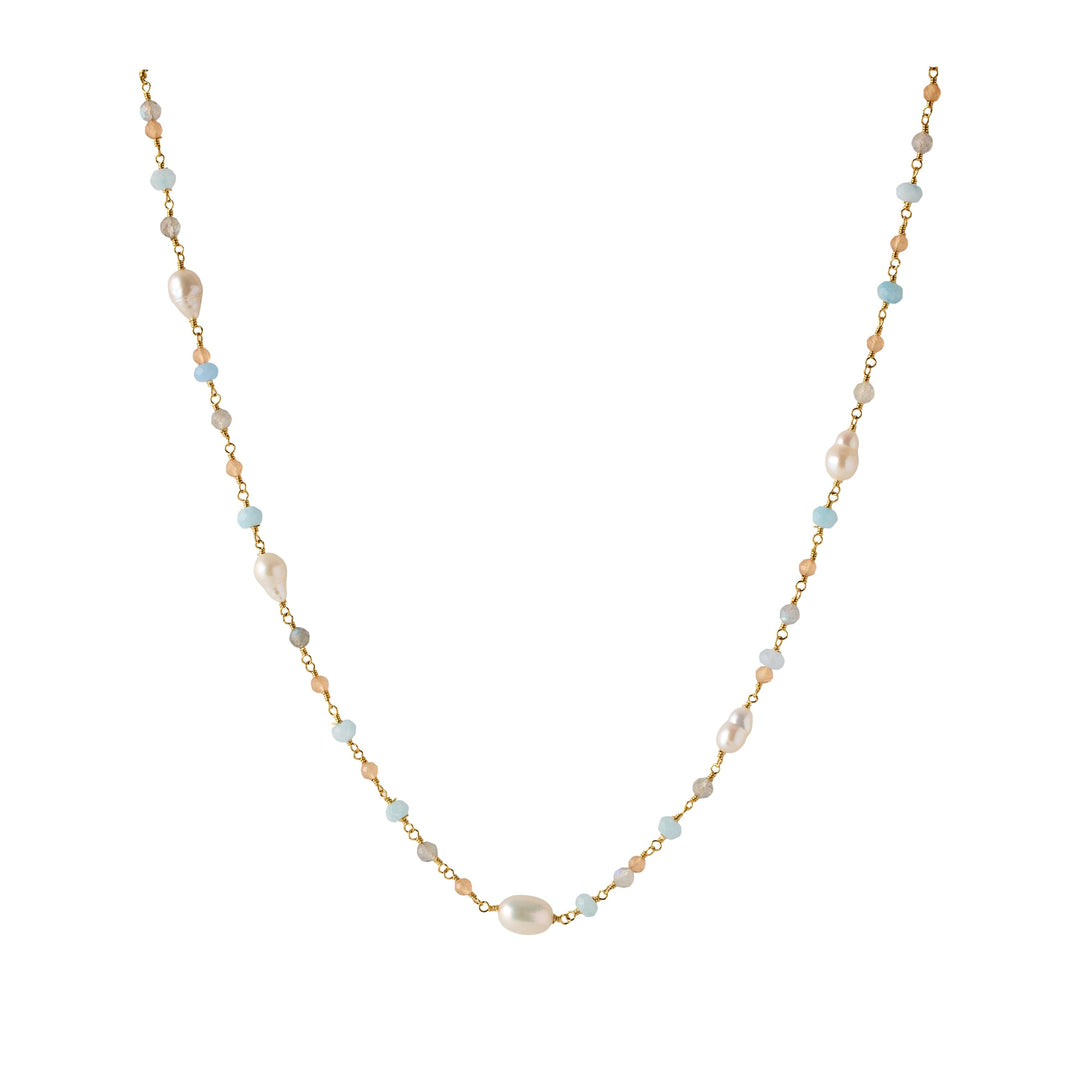 Pernille Corydon - Mellow Blue Necklace n-375-gp - Halskæder 