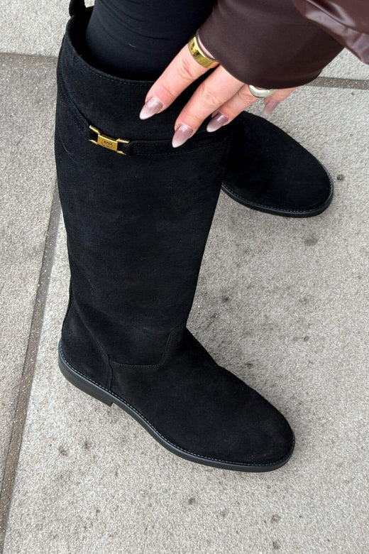 Phenumb Copenhagen - Equestra Long S Suede PB-D11-EQUES-S - Black Støvler 