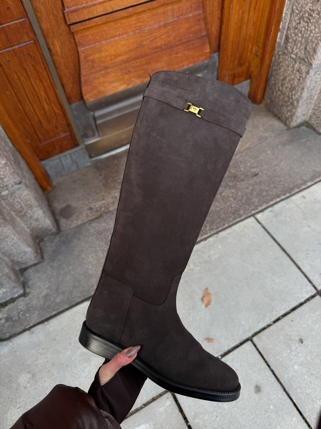 Phenumb Copenhagen - Equestra Long S Suede PB-D11-EQUES-S - Noir Cacao Støvler 